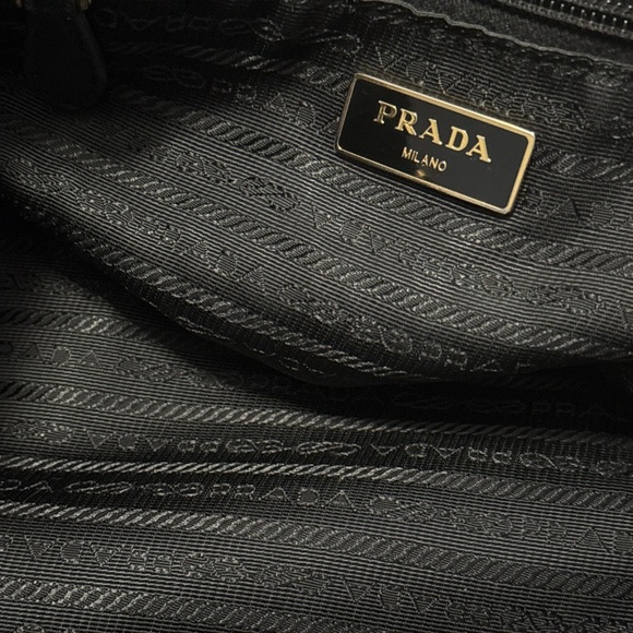 Prada tessuto nylon bauletto bow bag crossbody - Picture 9 of 16